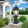 1_3 Light Textured Black Outdoor Post Top Lantern