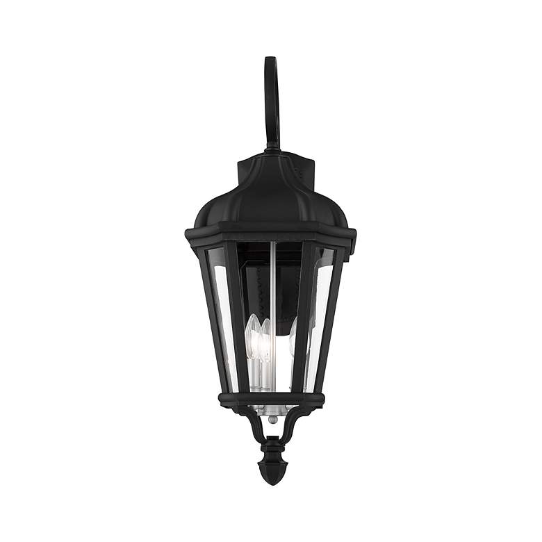 Image 6 3 Light Textured Black Outdoor Wall Lantern more views