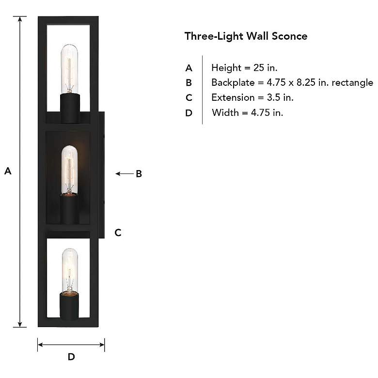 Image 4 3 Light Vanity more views