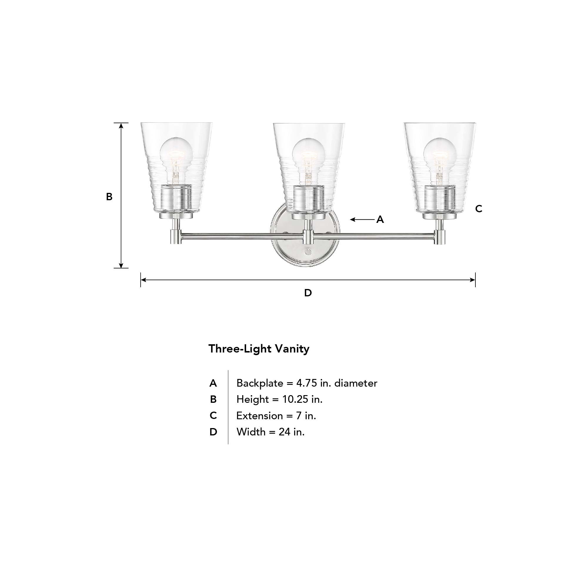 Image 4 3 Light Vanity more views