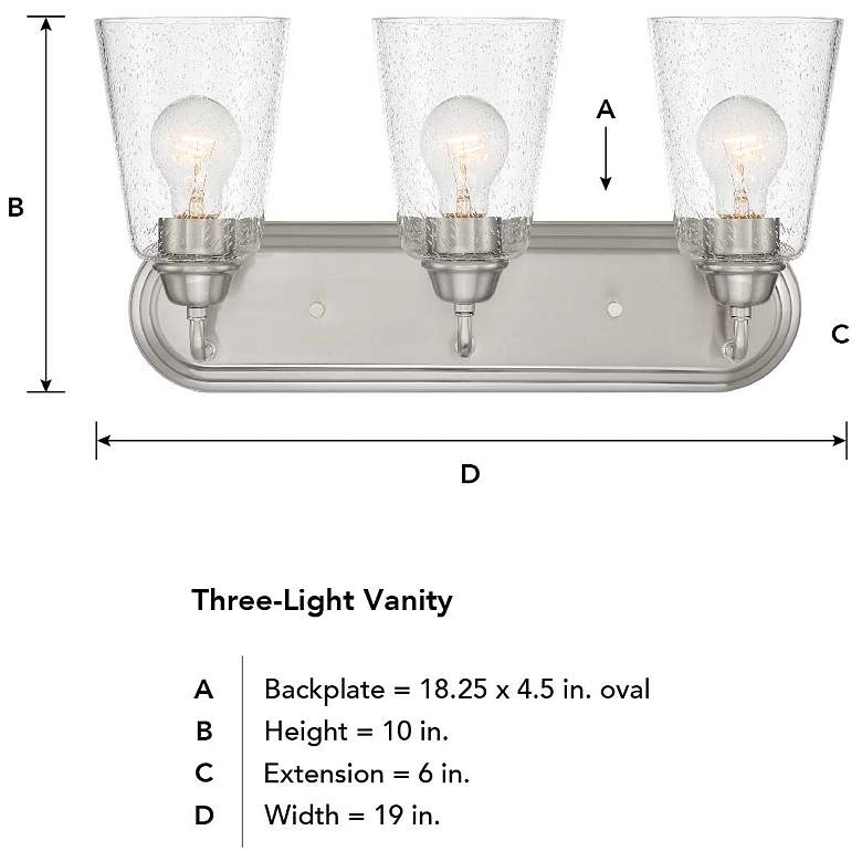 Image 4 3 Light Vanity more views