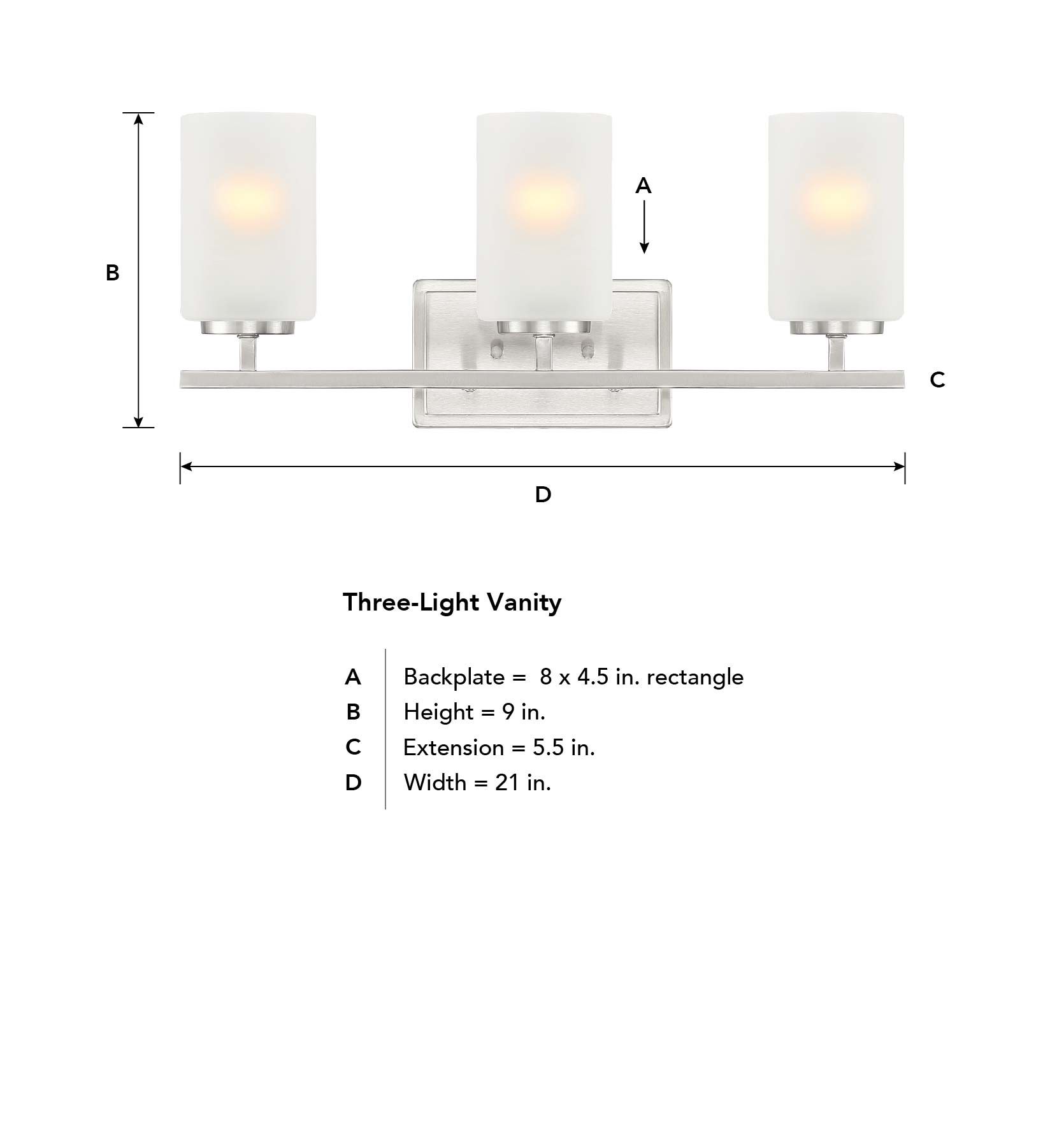 Image 3 3 Light Vanity more views