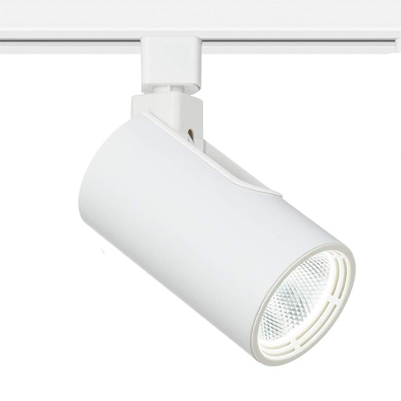 Image 2 3-Light White Cylinder 20W LED Floating Canopy Track Kit more views