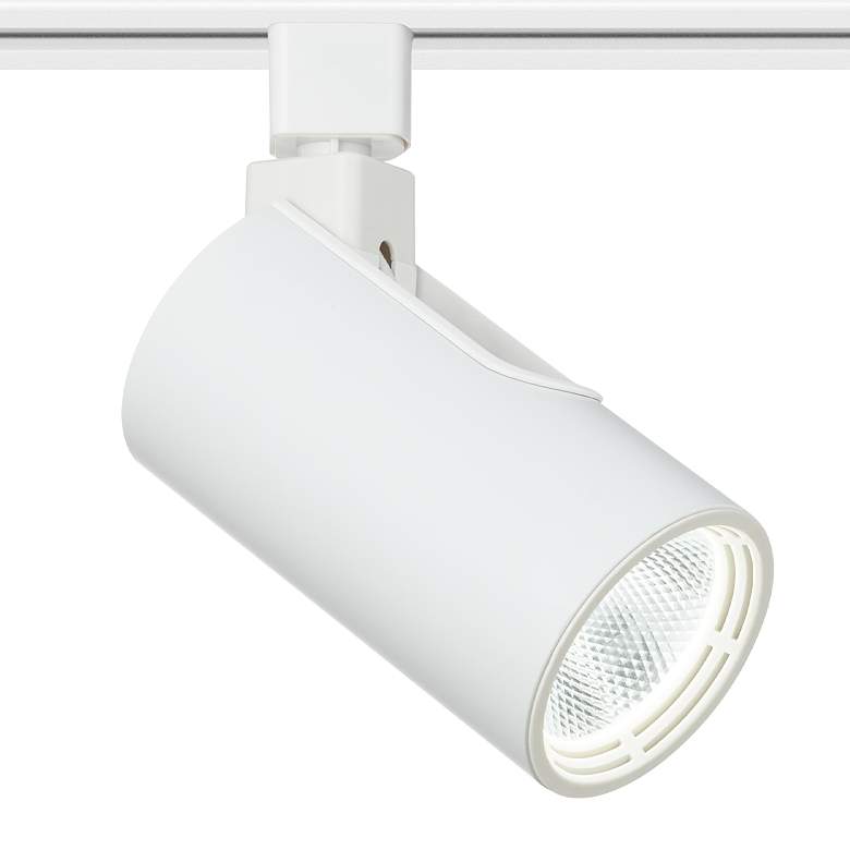 Image 2 3-Light White Cylinder 30W LED Floating Canopy Track Kit more views