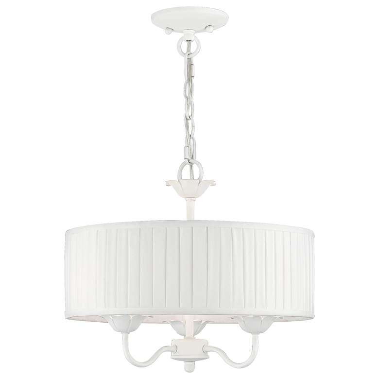 Image 1 3 Light White Pendant Chandelier