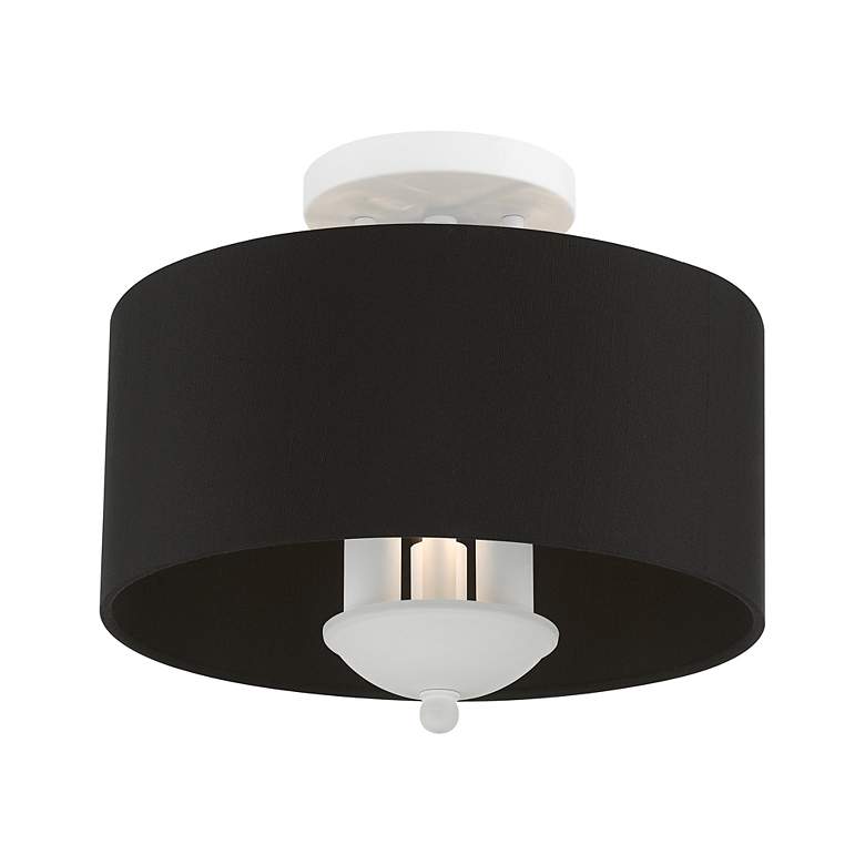 Image 3 3 Light White Semi-Flush Mount more views