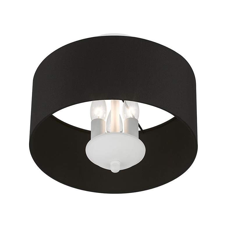 Image 5 3 Light White Semi-Flush Mount more views
