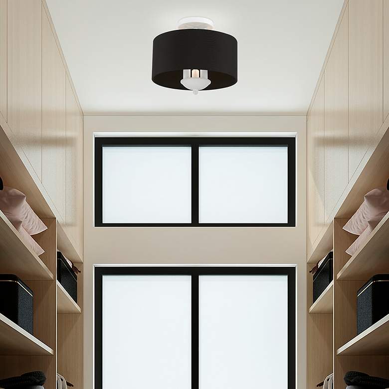 Image 7 3 Light White Semi-Flush Mount more views