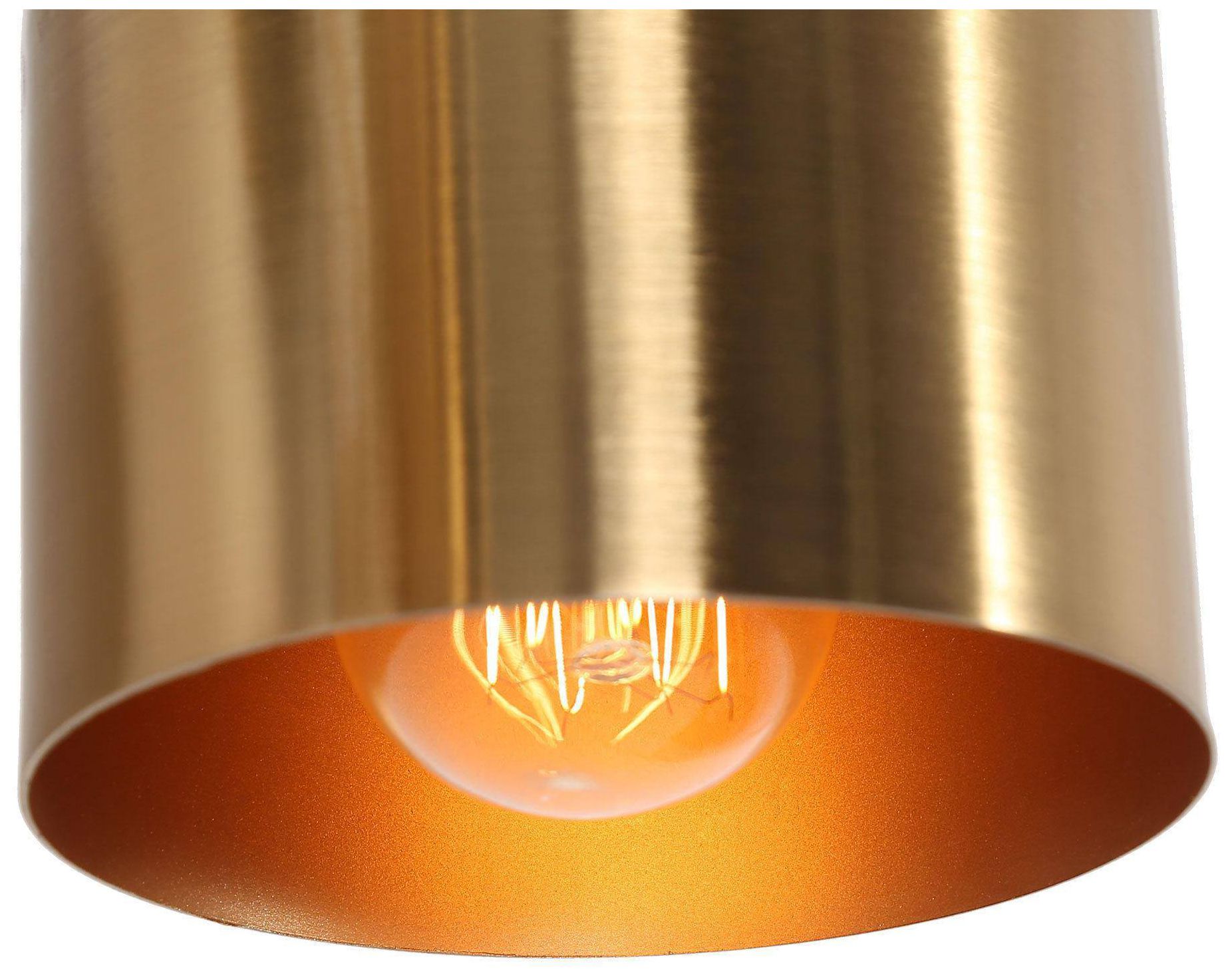 Thumbnail3 of 3-Lights 20.1"W Bell Matt Black and Plated Brass Wall Lamp more views