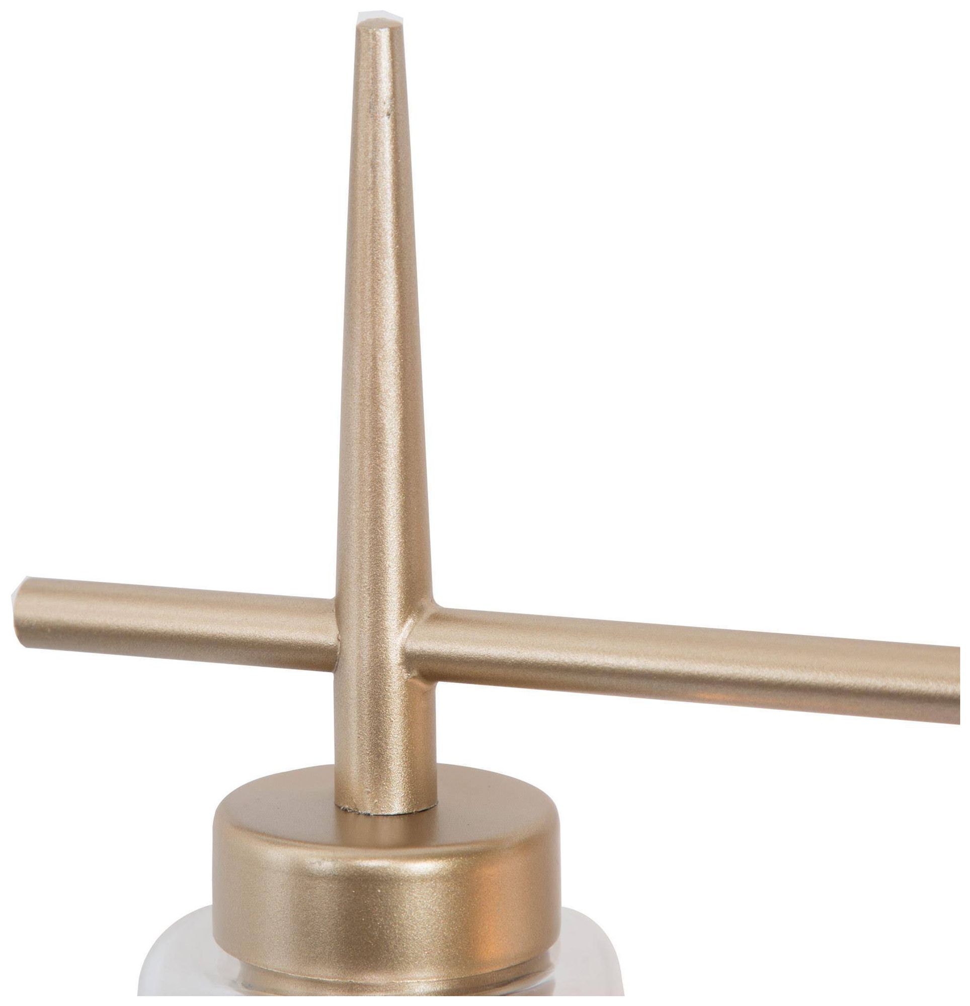 Image 4 3-Lights 20.1"W Tapered Metallic Gold Wall Lamp more views