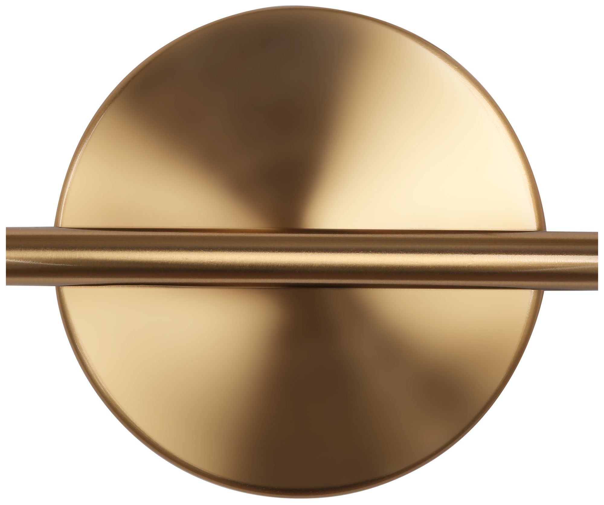 Image 4 3-Lights 20.9"W Tapered White and Plated Copper Wall Lamp more views