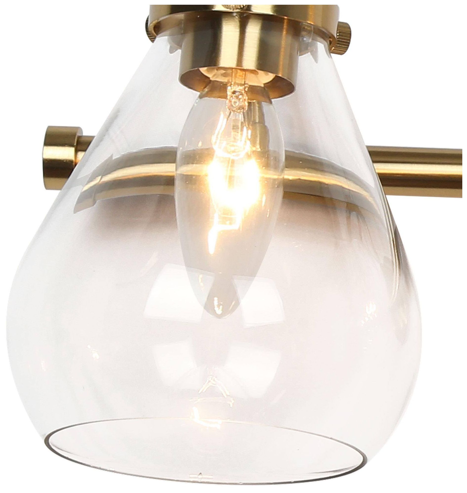 Image 3 3-Lights 21.3"W Teardrop Electroplated Natural Copper Wall Lamp more views
