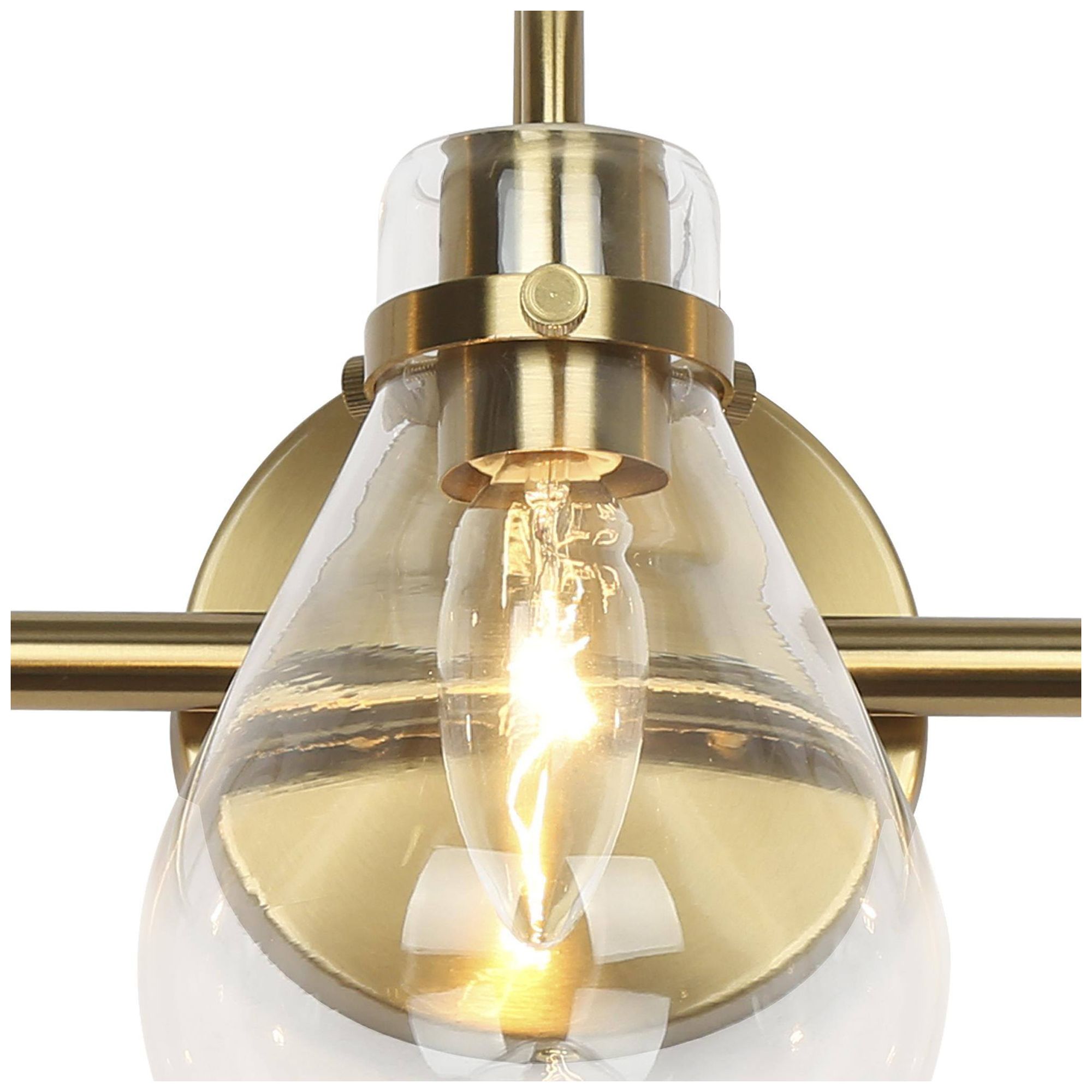 Image 4 3-Lights 21.3"W Teardrop Electroplated Natural Copper Wall Lamp more views