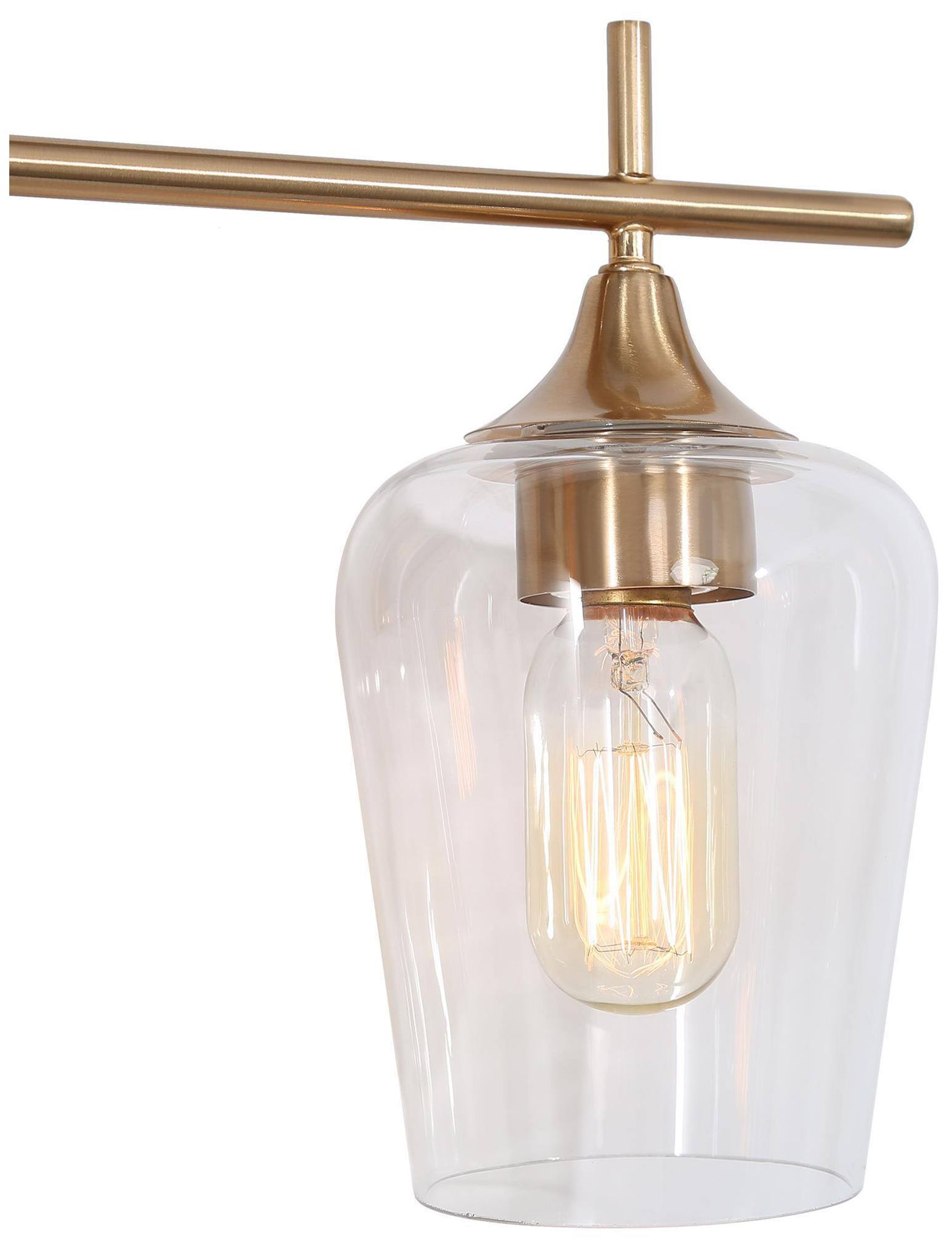 Image 5 3-Lights 21"W Wine glass Plated Brass Wall Lamp more views