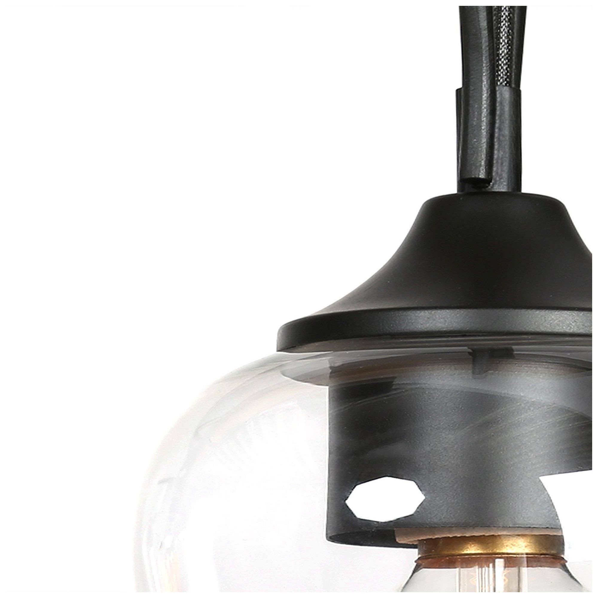 Image 6 3-Lights 24.8"W Farmhouse Linear Island Pendant Light With Glass Shade more views