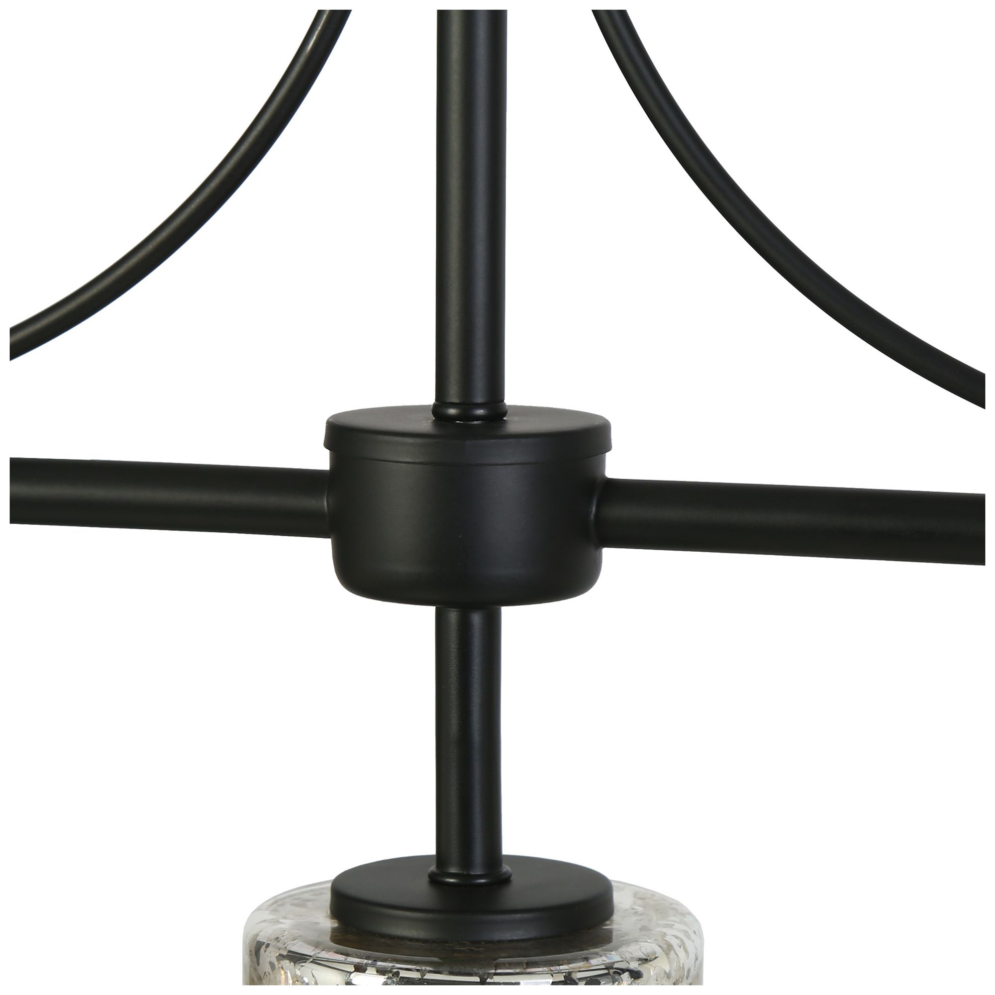 Image 4 3-Lights 40.9"W Linear Matt Black Chandeliers more views