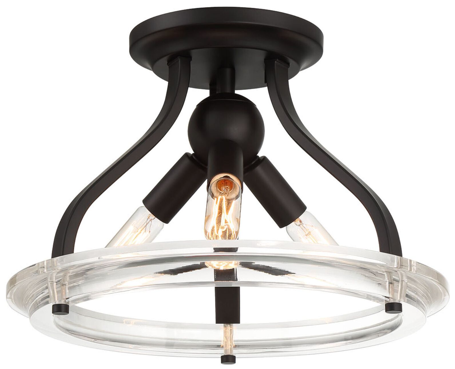 Image 2 3 LT Ceiling Light in Matte Black