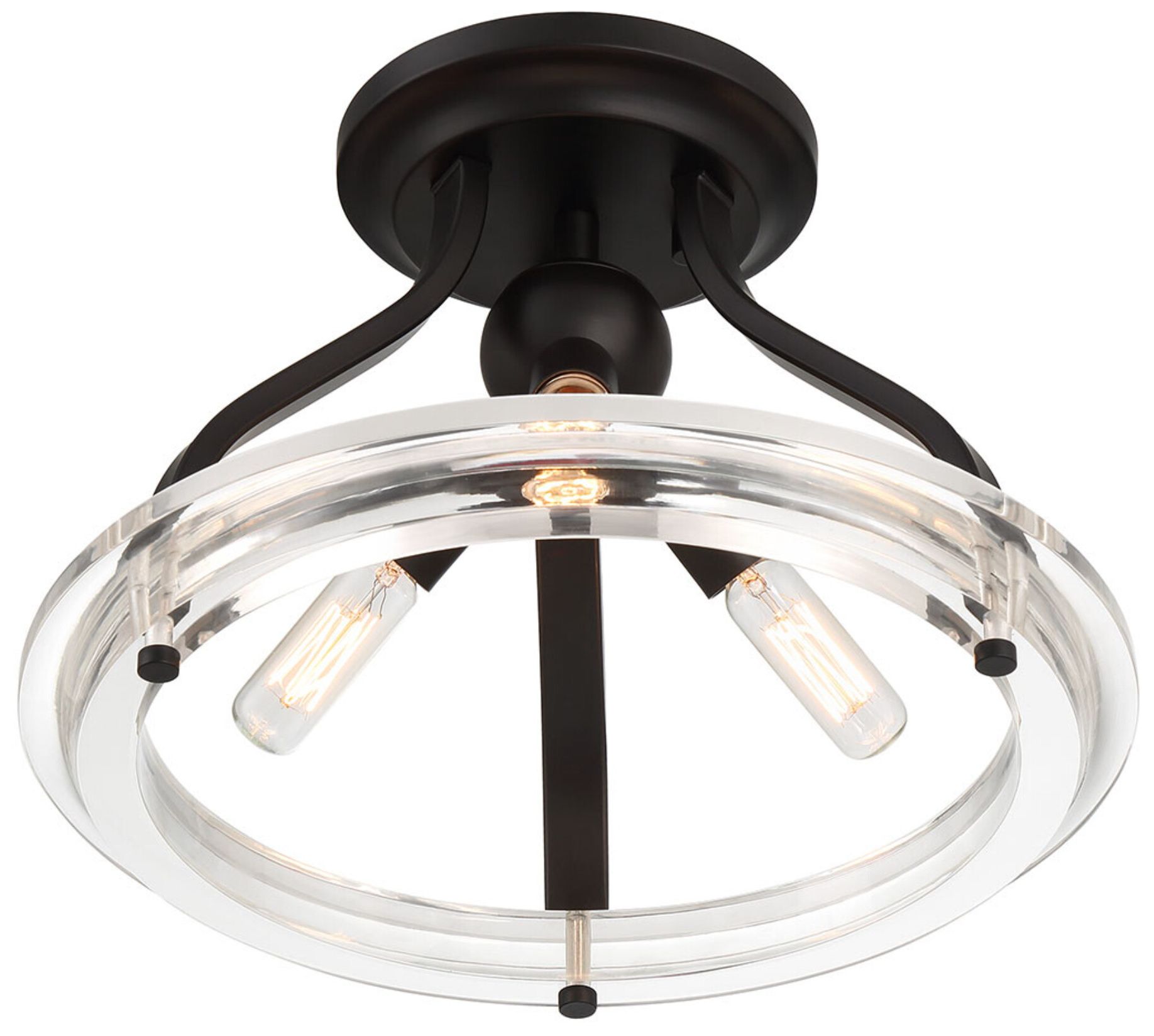 Image 5 3 LT Ceiling Light in Matte Black more views