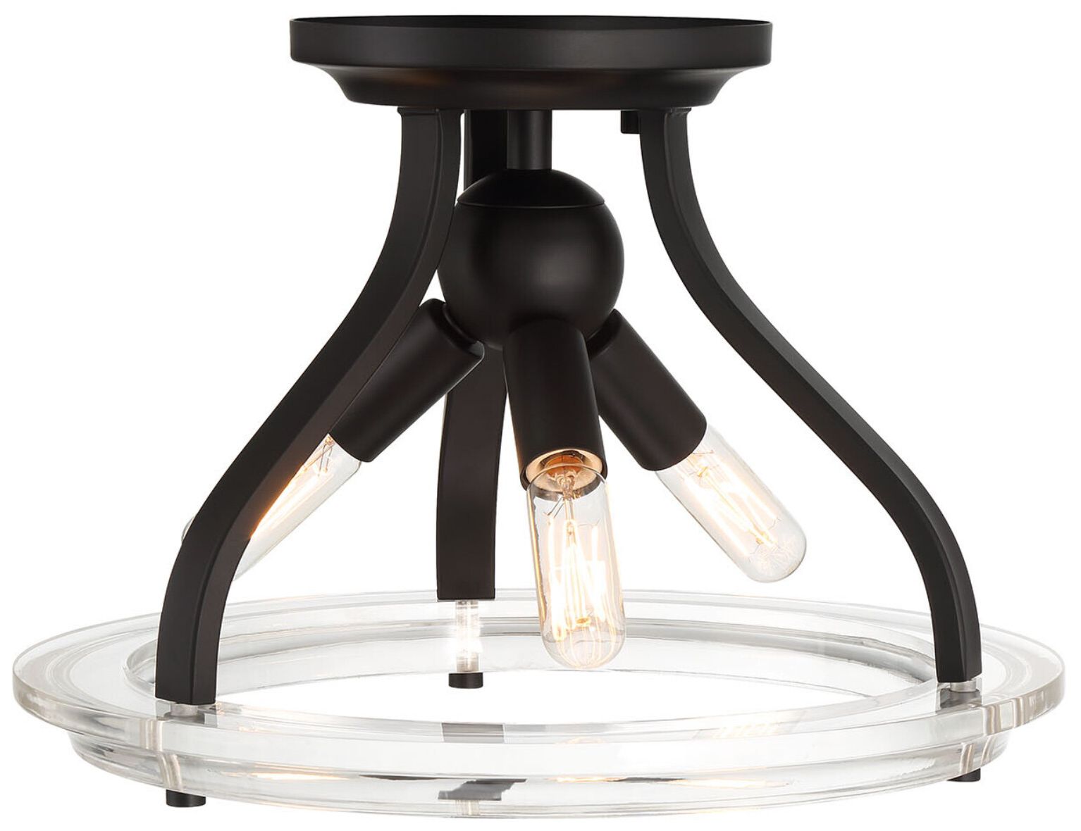 Image 6 3 LT Ceiling Light in Matte Black more views