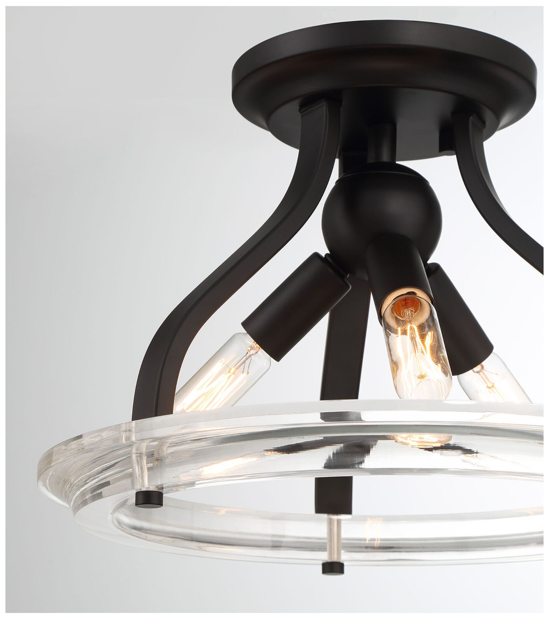 Image 7 3 LT Ceiling Light in Matte Black more views