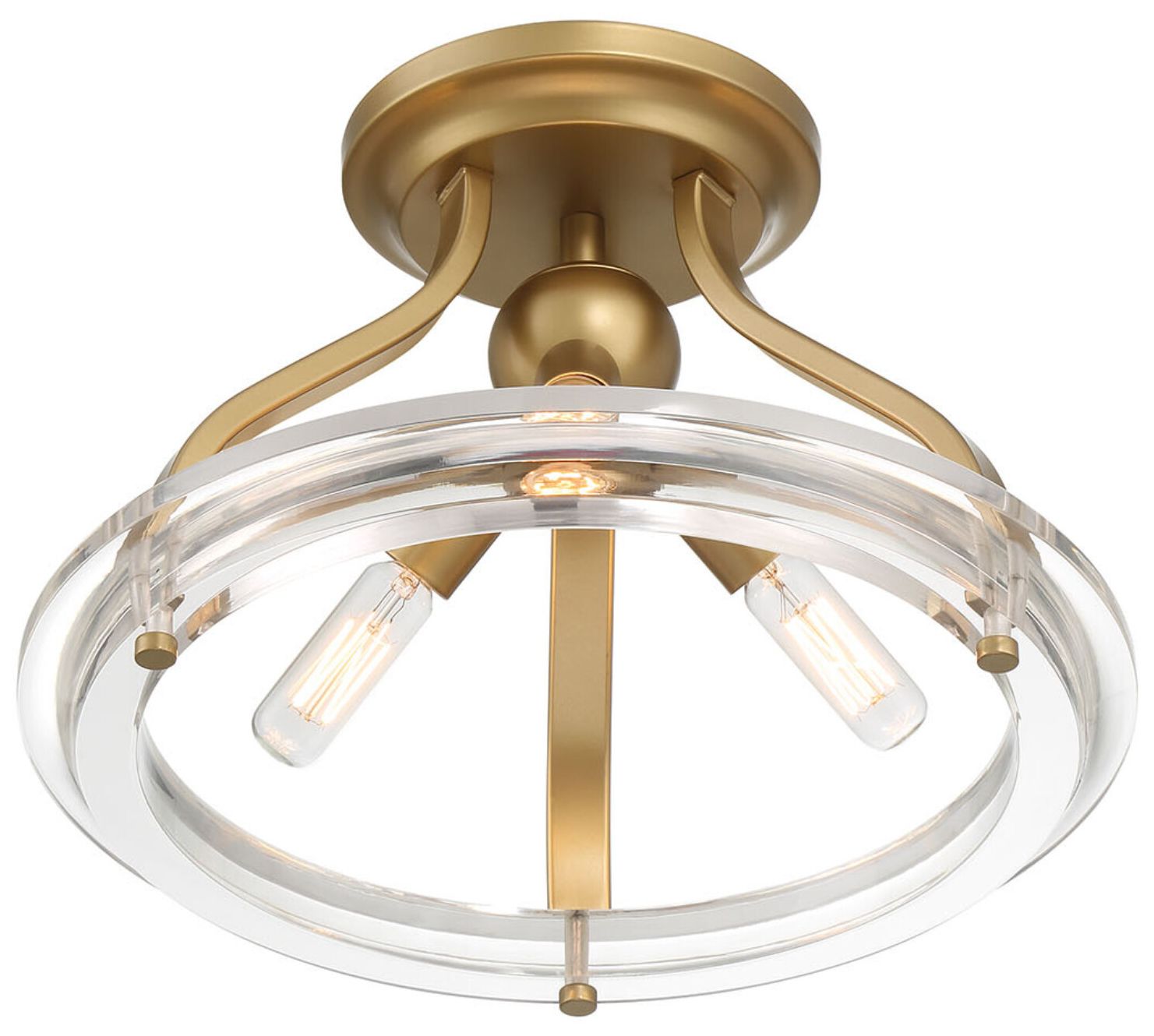 Image 5 3 LT Ceiling Light in Vintage Gold more views