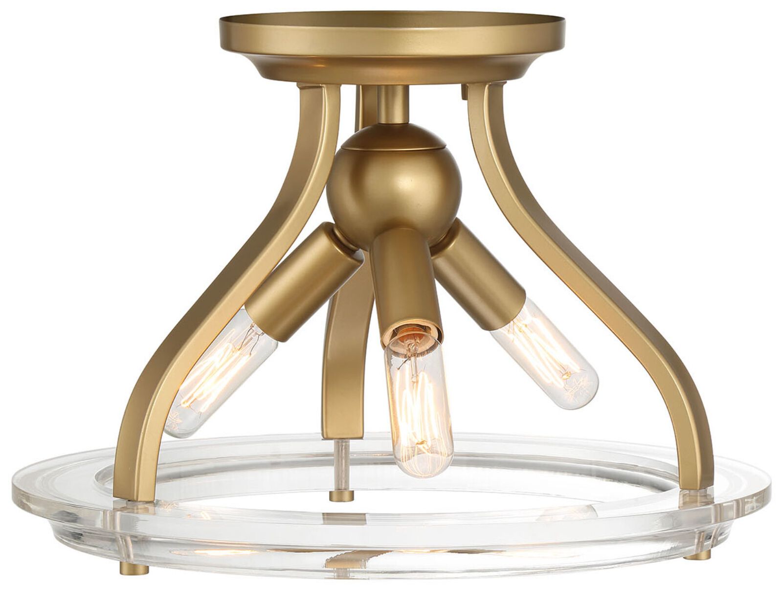 Image 6 3 LT Ceiling Light in Vintage Gold more views