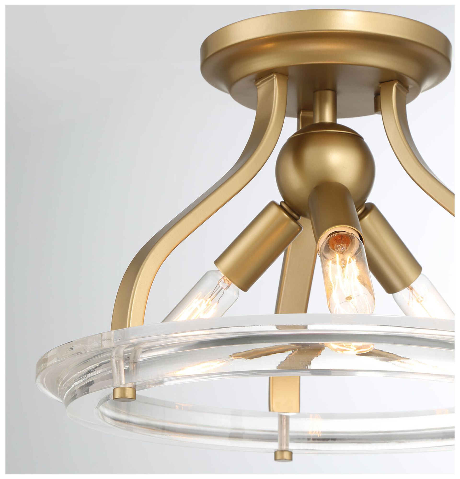 Image 7 3 LT Ceiling Light in Vintage Gold more views