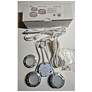 2_3-Pack Plug-In Under Cabinet LED Puck Light Nickel more views