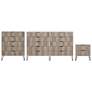 3-Piece DUMBO 5-Drawer Dresser, 10-Drawer Tall Dresser,& Nightstand 2.0