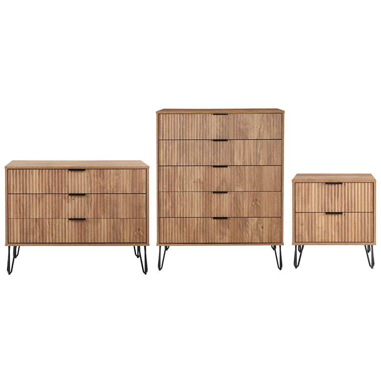 Image 1 3-Piece DUMBO 5-Drawer Dresser, 3-Drawer Dresser, & DUMBO Nightstand 2.