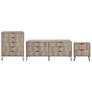 3-Piece DUMBO 5-Drawer Tall Dresser, 6-Drawer Low Dresser, & Nightstand
