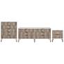 3-Piece DUMBO 5-Drawer Tall Dresser, 6-Drawer Low Dresser, & Nightstand
