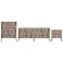 3-Piece DUMBO 5-Drawer Tall Dresser, 6-Drawer Low Dresser, & Nightstand