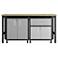 3-Piece Fortress Mobile Space-Saving Garage Cabinet and Worktable 2.0 Grey