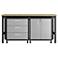 3-Piece Fortress Mobile Space-Saving Garage Cabinet and Worktable 3.0 Grey