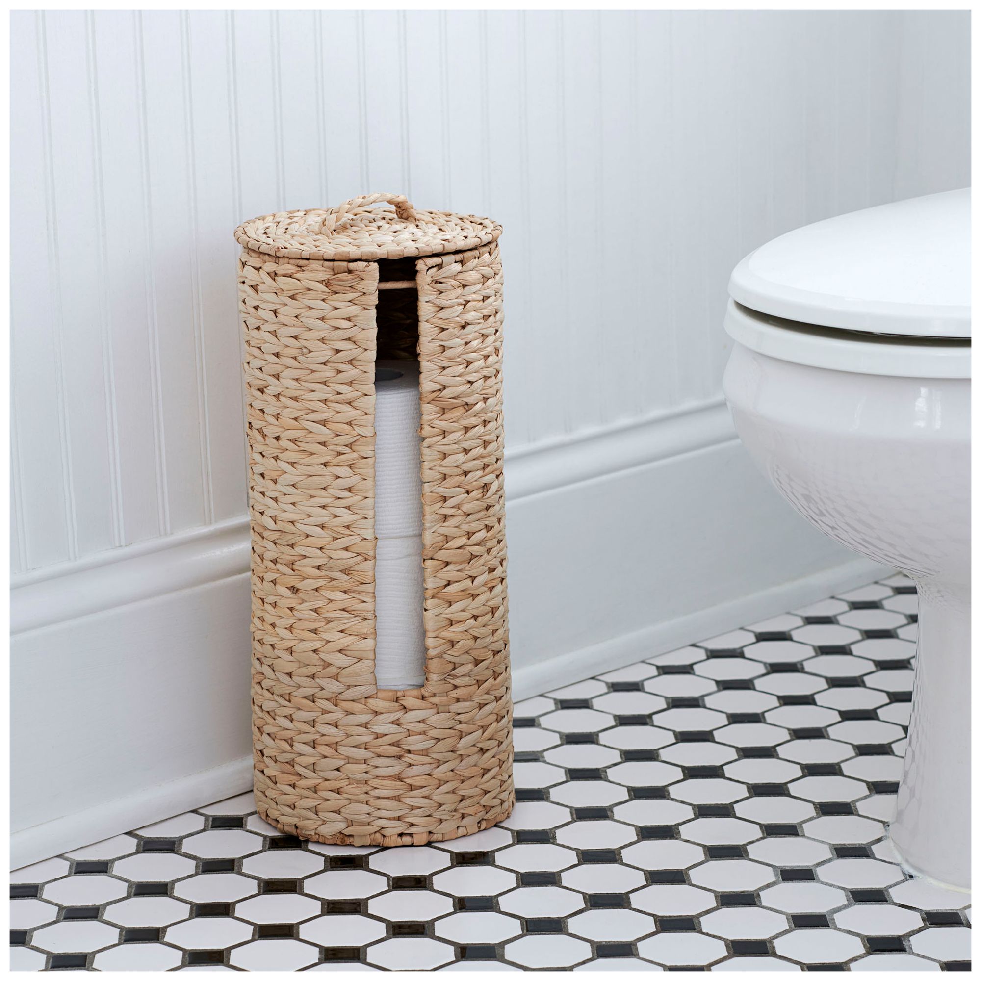 Image 6 3-Piece Set Wicker Bathroom Accessories, more views