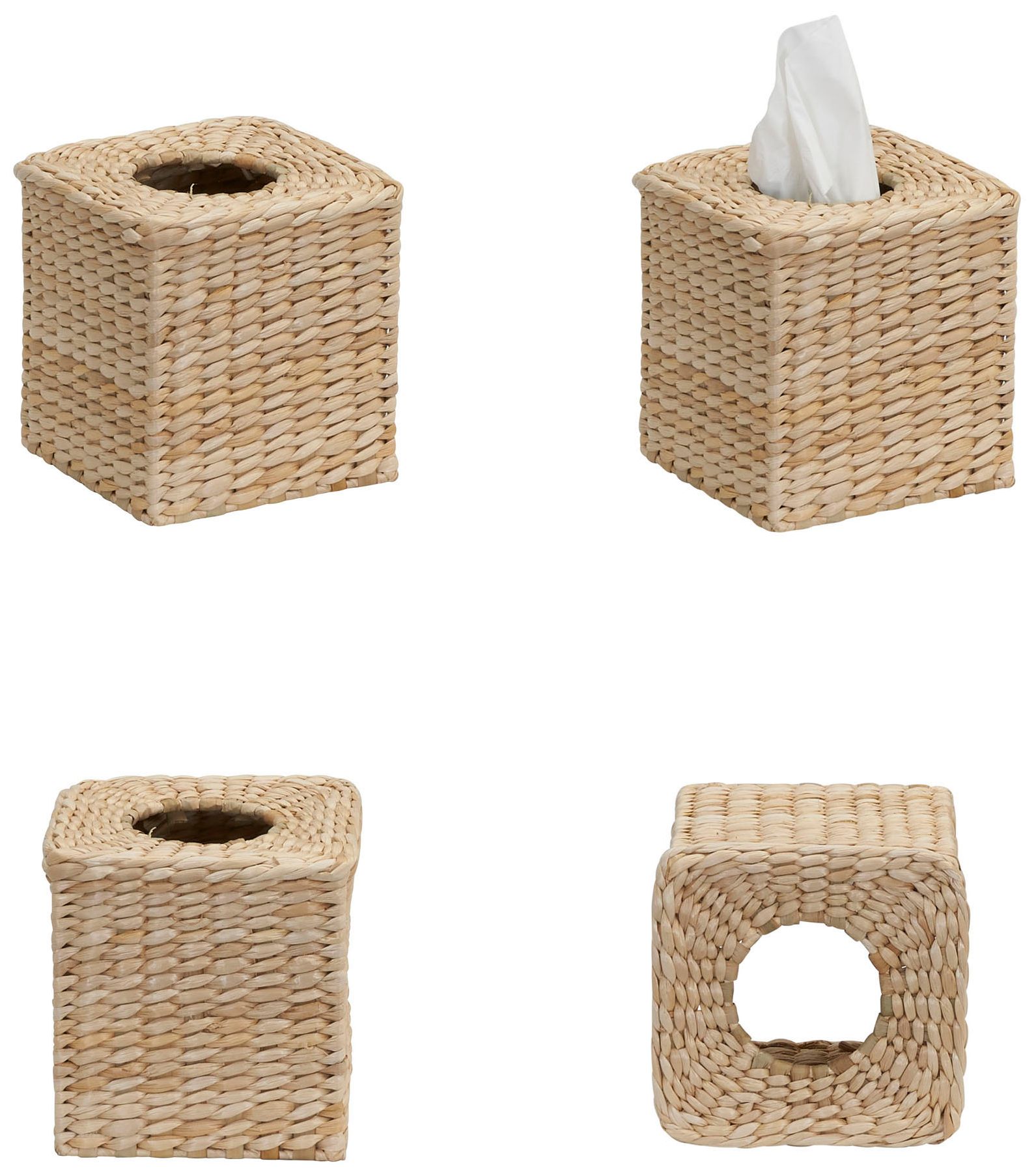 Image 7 3-Piece Set Wicker Bathroom Accessories, more views