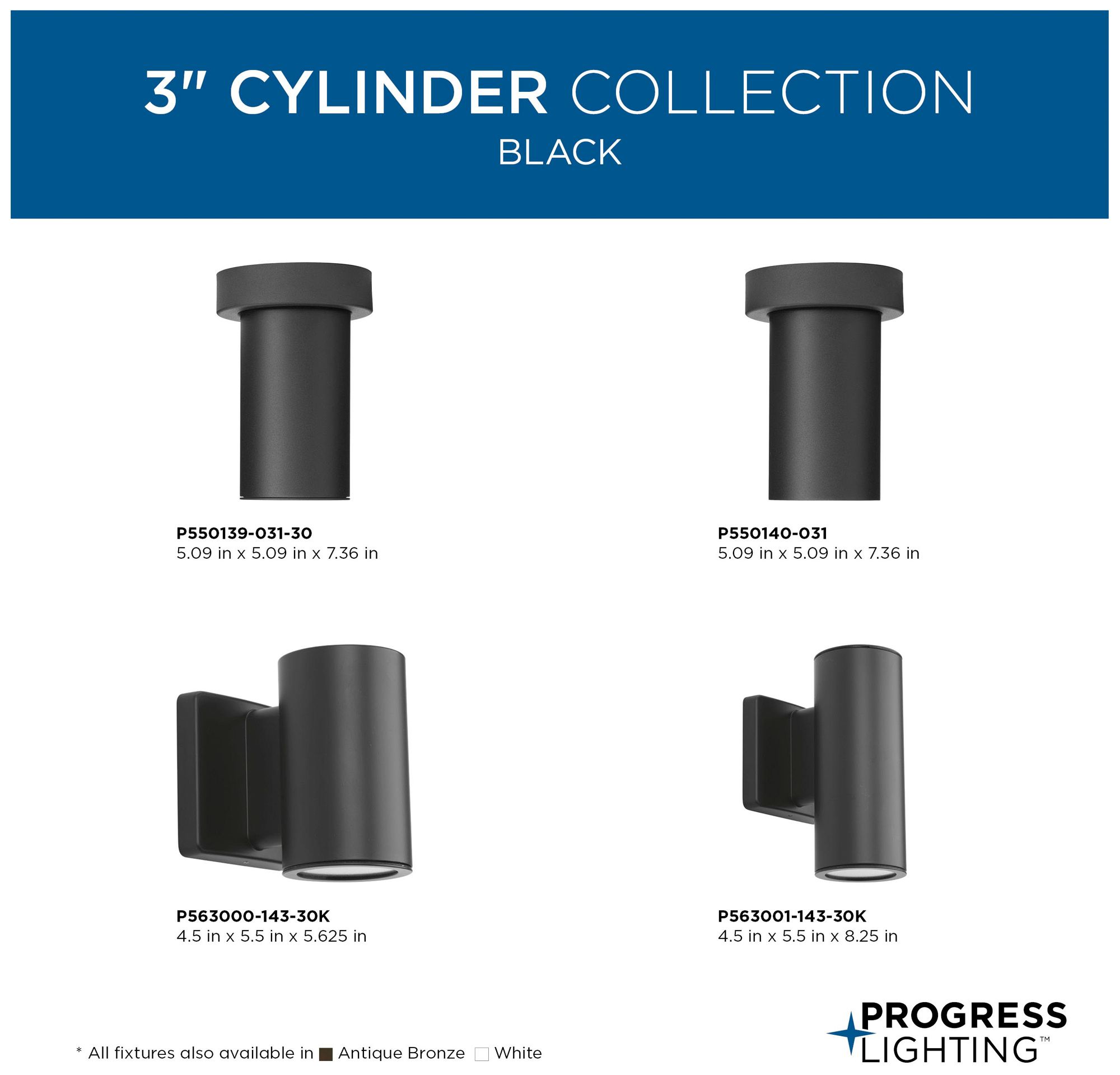 3" Surface Mount Adjustable Cylinder