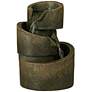 Thumbnail3 of 3-Tier Bronze Stone Contemporary 9 3/4" High Tabletop Fountain