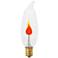 3 Watt Bent Tip Flicker Flame Candelabra Base Light Bulb