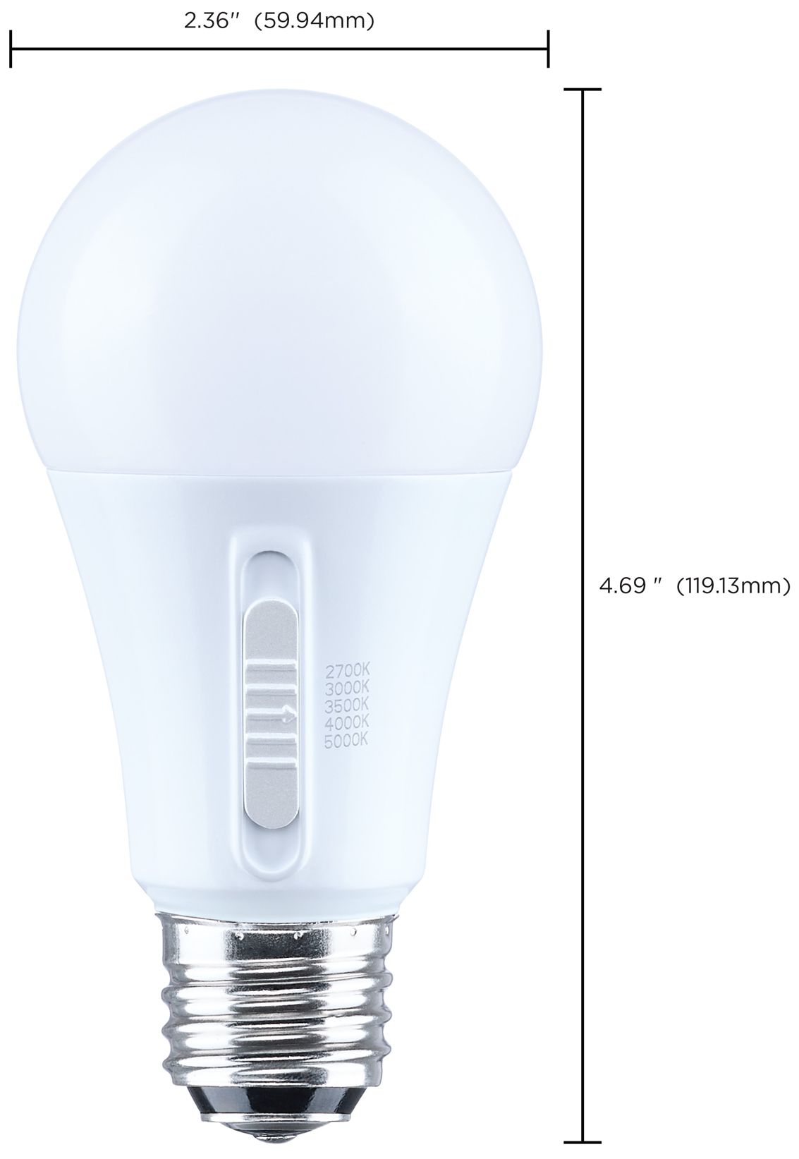 3-Way 100W Max Equivalent 13.5W LED Max Non-Dimmable A19 Bulb