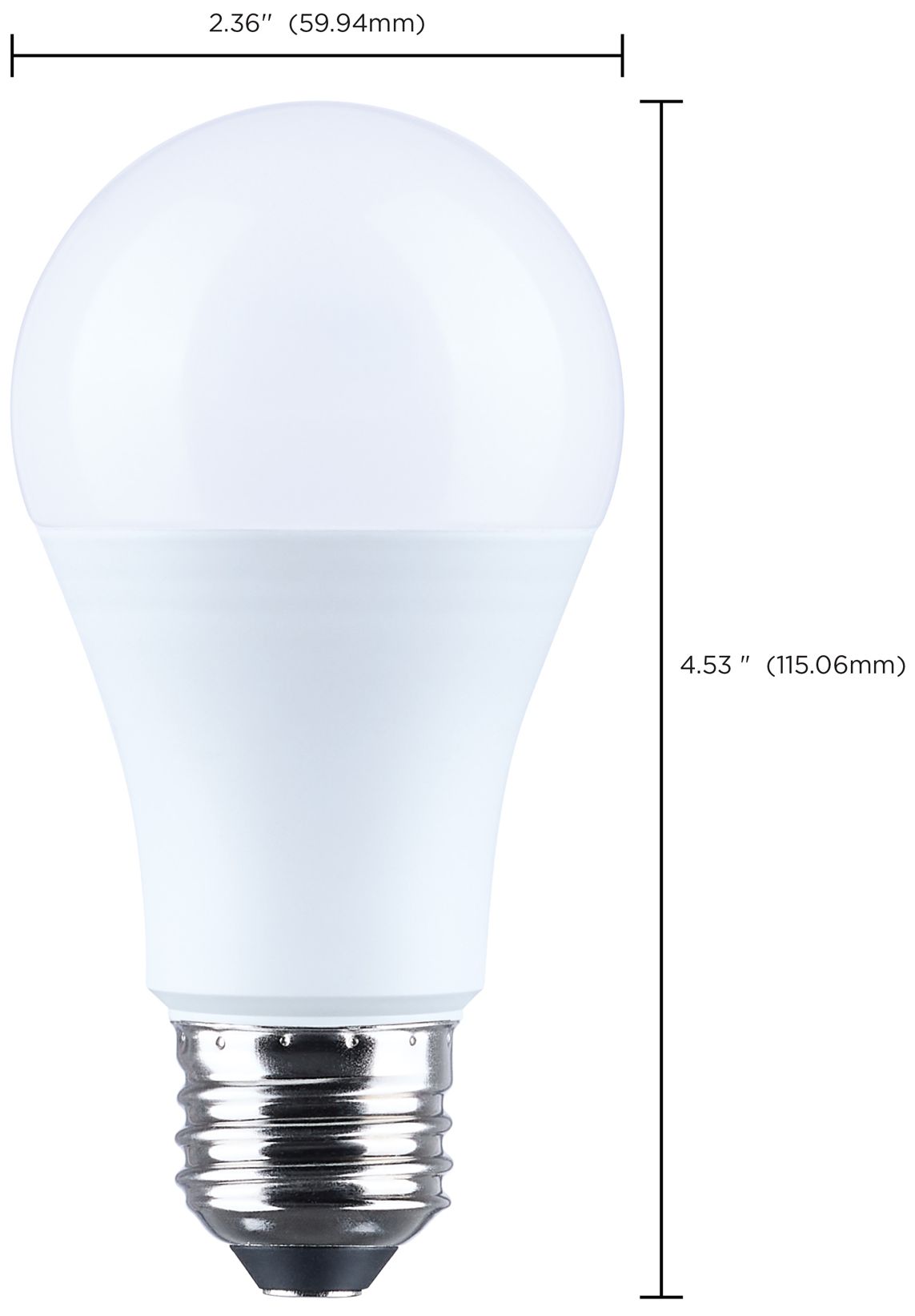 Image 2 3-Way 100W Max Equivalent 13.5W LED Max Non-Dimmable A19 Bulb more views