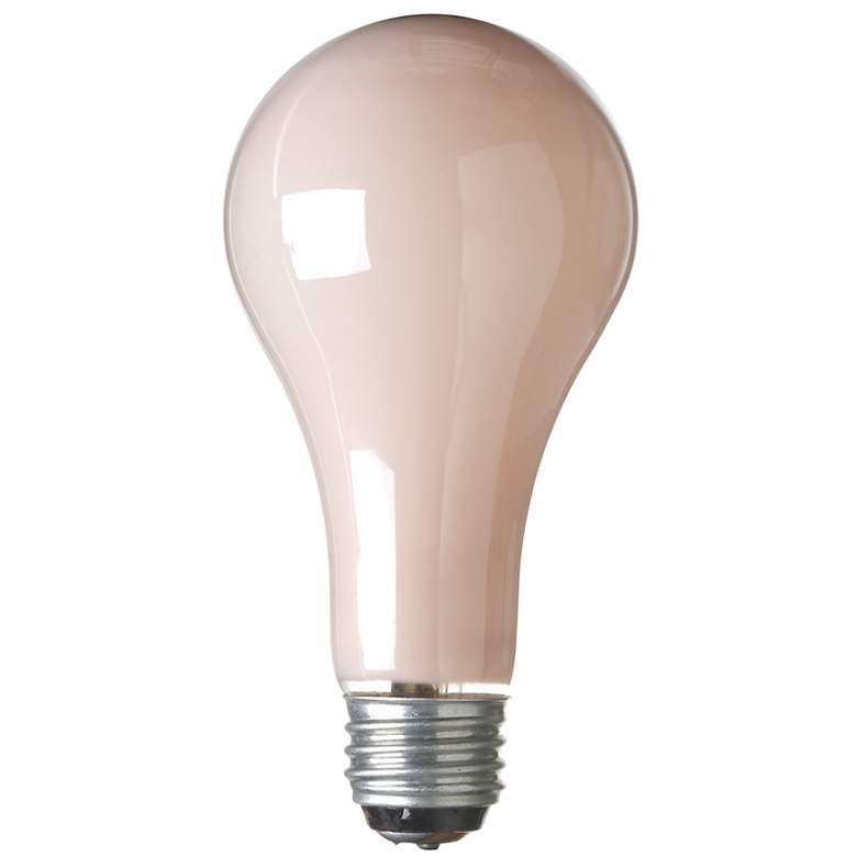 Image 1 3-Way 50/100/150 A-21 Soft Pink Light Bulb