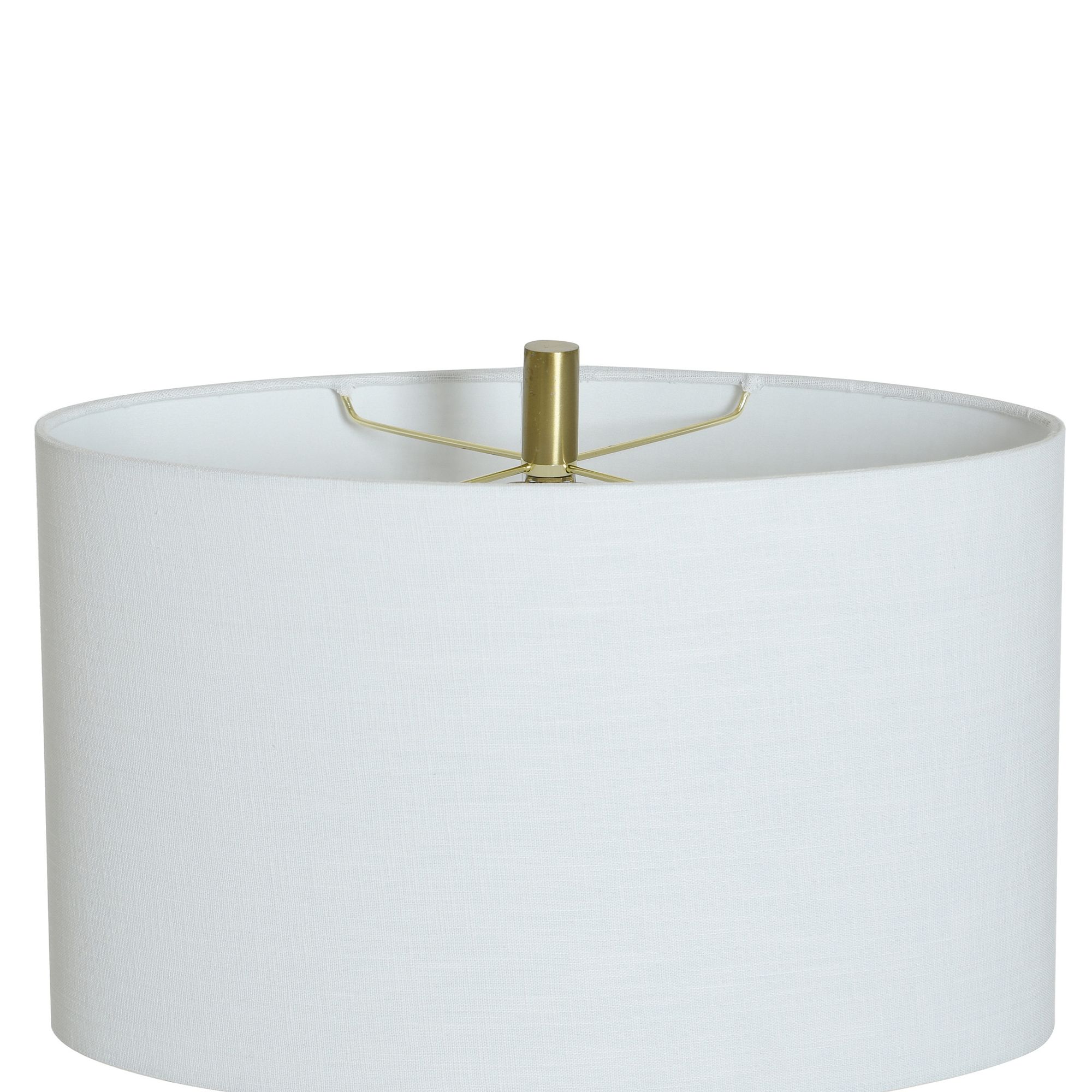 Image 5 30.5" High Speckled Cream and Brushed Brass Textured Table Lamp more views