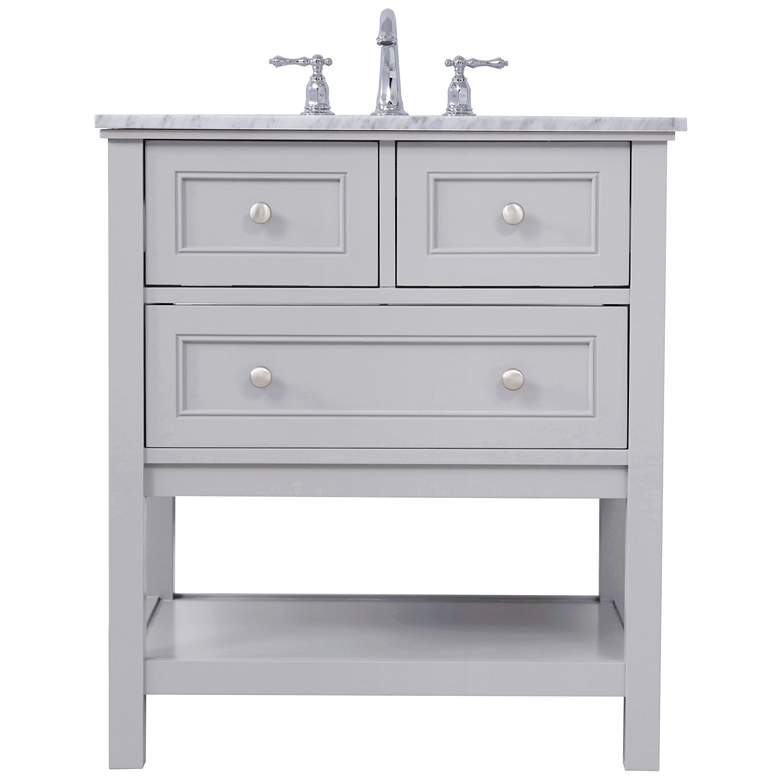 Image 1 30 In. Single Bathroom Vanity Set In Grey