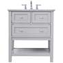 2_30 In. Single Bathroom Vanity Set In Grey