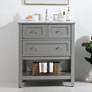 1_30 In. Single Bathroom Vanity Set In Grey