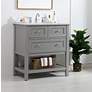 3_30 In. Single Bathroom Vanity Set In Grey more views