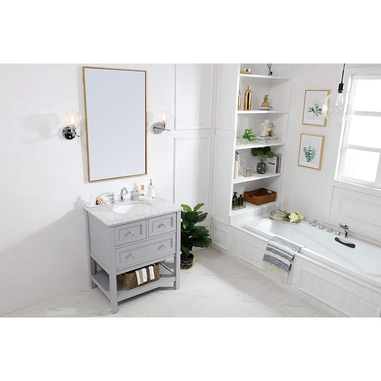Image 6 30 In. Single Bathroom Vanity Set In Grey more views