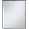 30-in W x 36-in H Metal Frame Rectangle Wall Mirror in Black